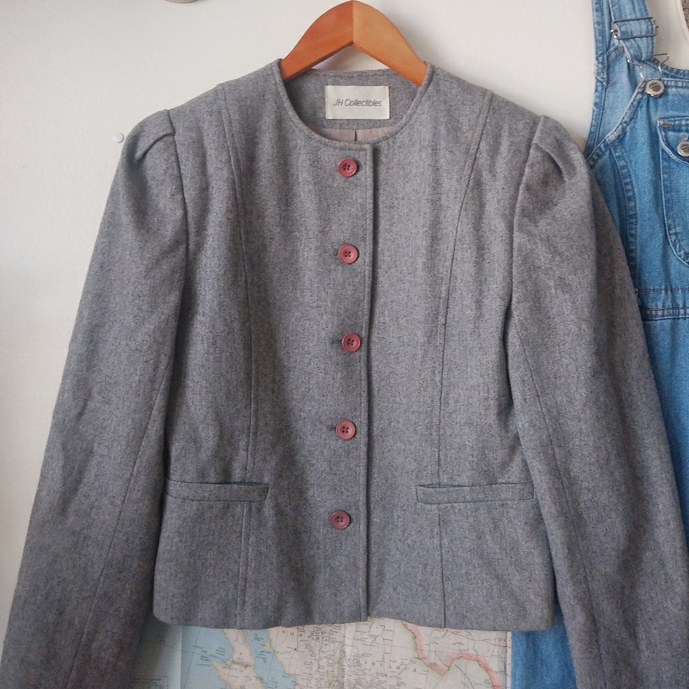 Grey button-up jacket - Picture 6 of 6